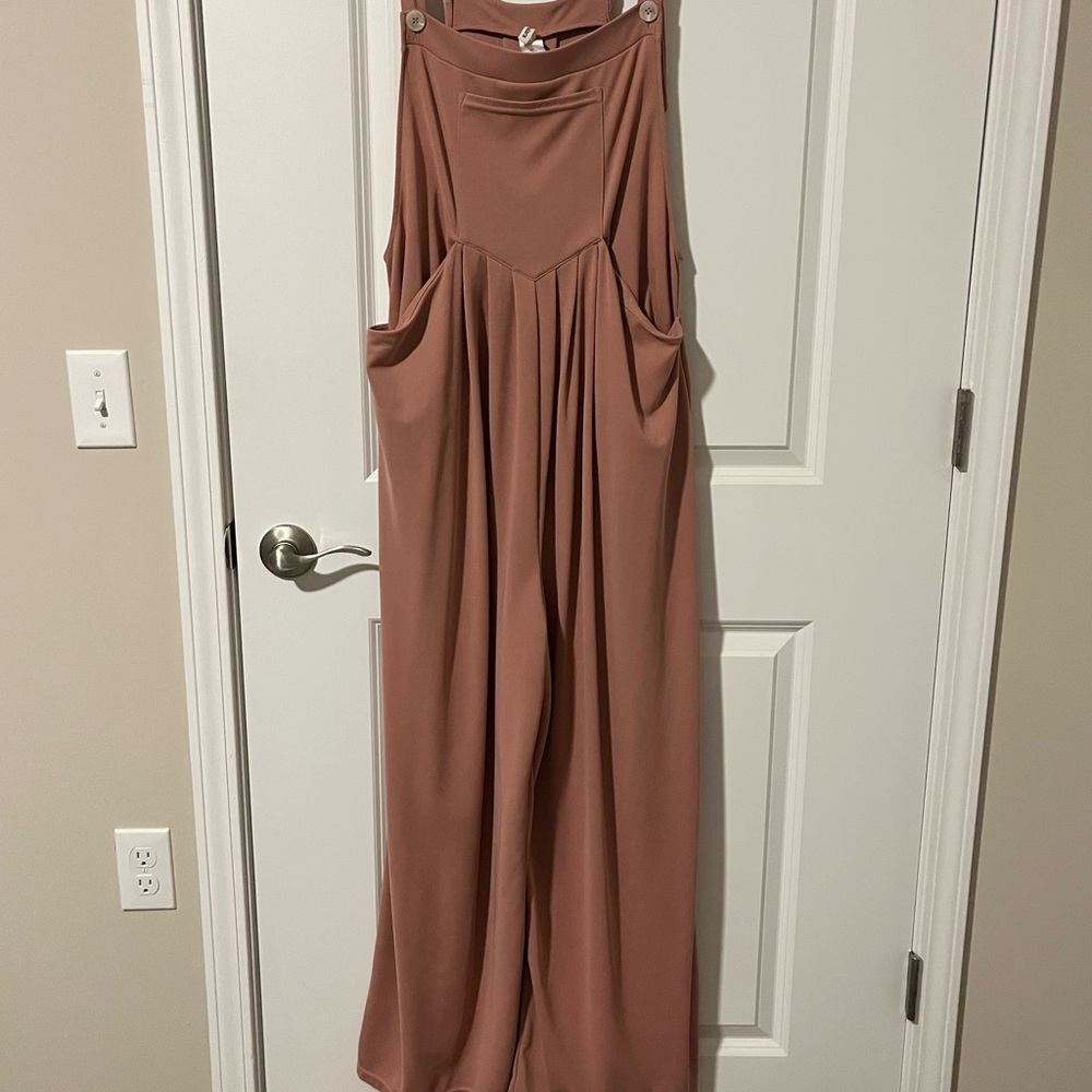 Halara Elegant Rose Tan Jumpsuit
